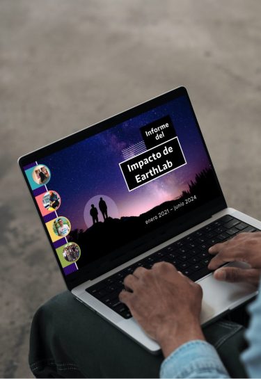 Image of Spanish version of EarthLab Impact Report 2024 on a computer screen